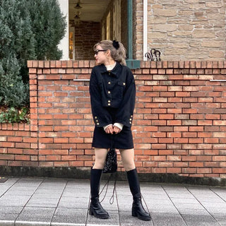 Cotton cropped jacket