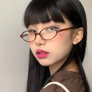 Round, thick-framed eyeglasses 8090 (3 colors)