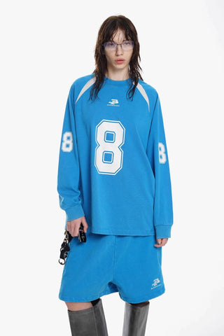 [MASONPRINCE] Combed Cotton No.8 Jersey T-Shirt
