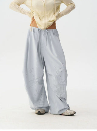 [Monterest] Quick-Dry Burnout Wide Leg Pants