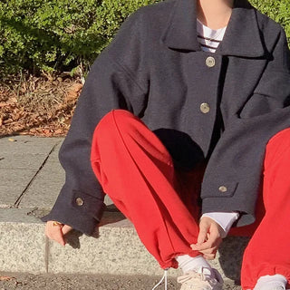 Wool short coat