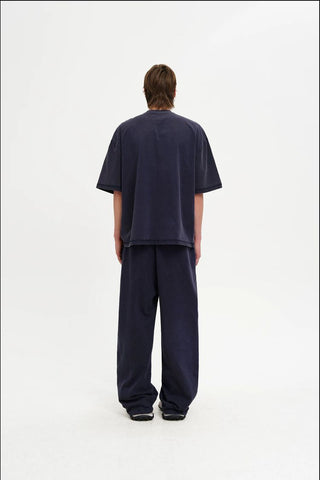 [MASONPRINCE] Cotton Pleated Wide Leg Sweatpants