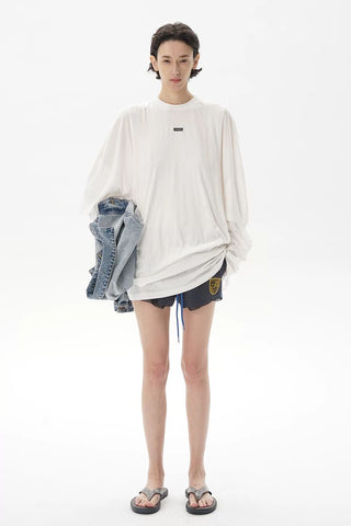 [MASONPRINCE] Lightweight 3-Piece Layered Long Sleeve Tee
