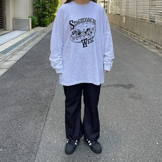 Oversized Lettering Long T-Shirt