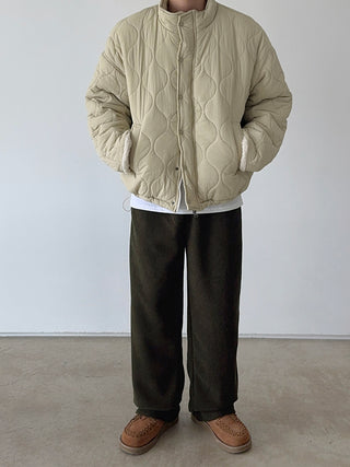 Steady Fleece-Lined Corduroy Wide Pants