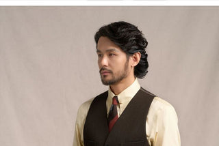 [CULTUM] 1930s Wool Blend Twill 4-Pocket Vest