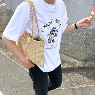 summer rattan bag