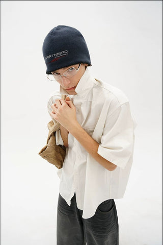 [MASONPRINCE] Double Layer Fleece Lined Knit Beanie