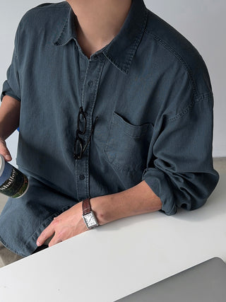 Haze Aging Fade Washed Shirt