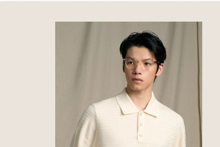 [CULTUM] Wool Blend Ivy Style Polo Knit Sweater