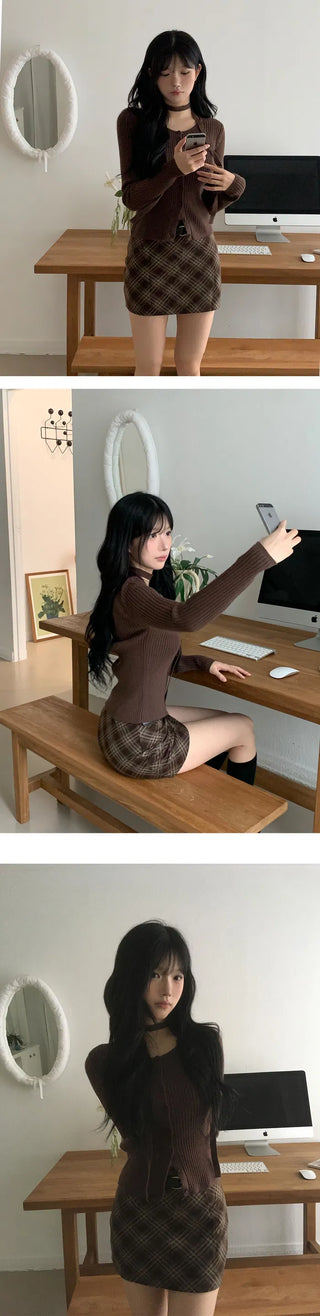 Belly Check Mini Skirt Pants - 2 colors