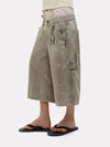 [MASONPRINCE] Multi-Pocket Splatter Work Pants