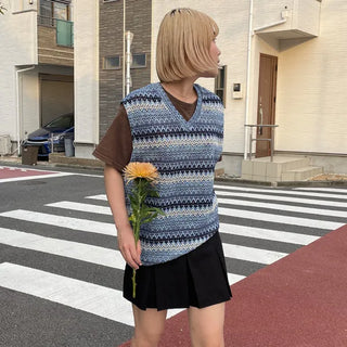 Pleated mini skirt