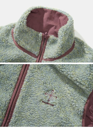 [Monterest] Reversible Fleece Stand Collar Vest