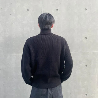 Half-zip knit
