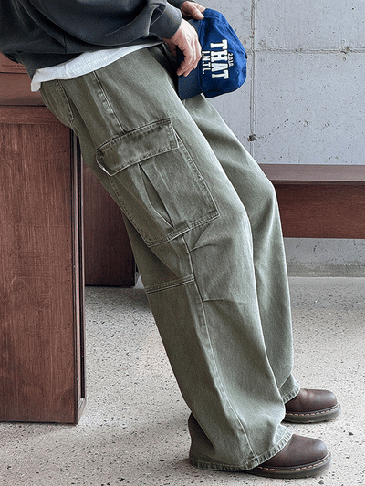 Mute Dyed Parachute Cargo Pants