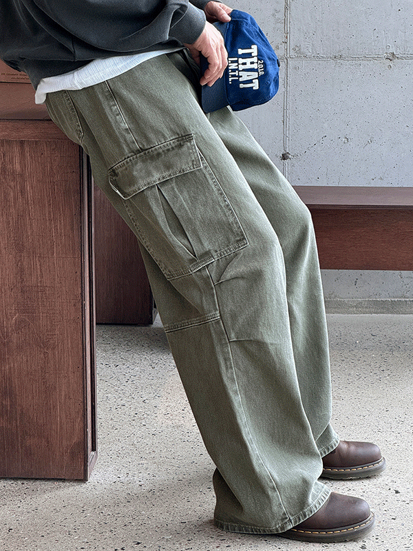 Mute Dyed Parachute Cargo Pants