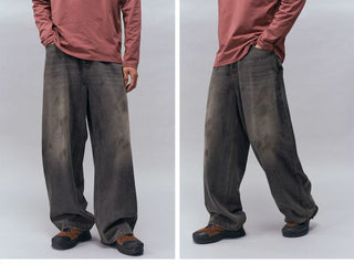 [Monterest] Washed Wide Leg Denim Pants
