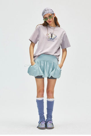 [Monterest] Ink Print Crewneck Cotton T-Shirt