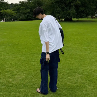 2-Way Drawstring Half & Long Cargo Pants