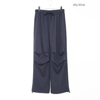 Wide-leg string sweatpants