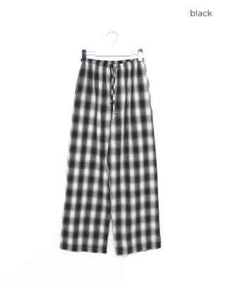 Checked Banding Pants