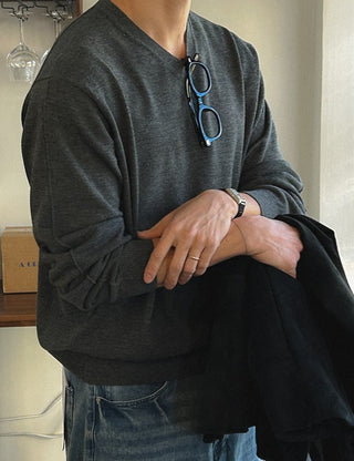 Essential Spring V-Neck Knit (5 colors, M~L)