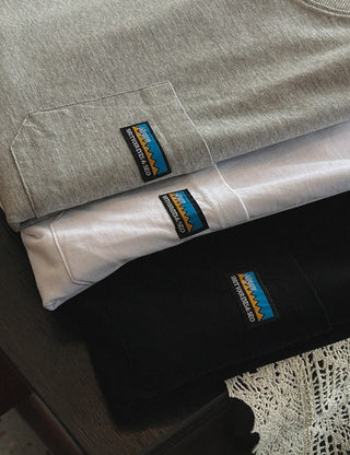 [Long Sleeve] Patched Sturdy T-shirt (5 colors)