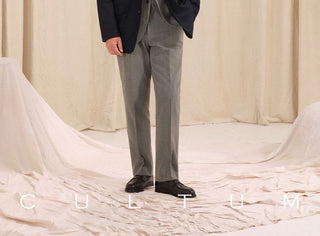 [CULTUM] Merino Wool Blend Italian Blazer Jacket