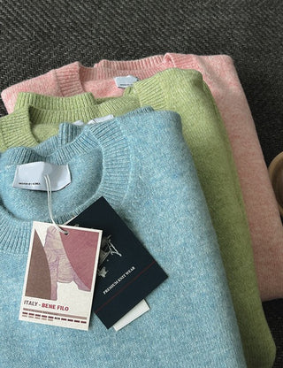Yogurt Soft Round Knit (14 colors, M~L)