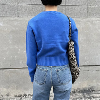 leopard big shoulder bag