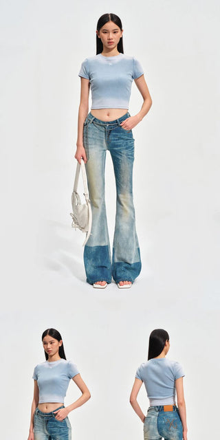 [NOTAWEAR] Equestrian Badge Slim Fit Crop  Tee