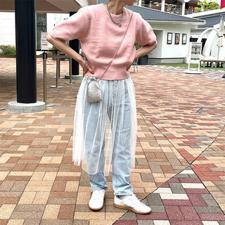 Colorful round knit