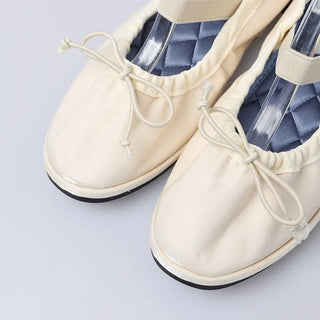 Shirring flat shoes