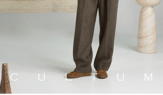 [CULTUM] Wool Blend Shawl Collar Short Jacket