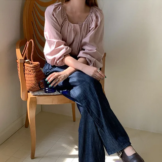 Shirred blouse