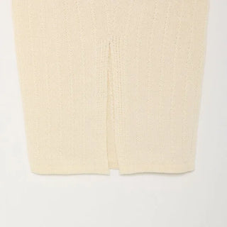 Patterned knit skirt