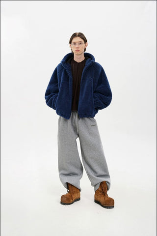 [MASONPRINCE] Fleece Hooded Jacket