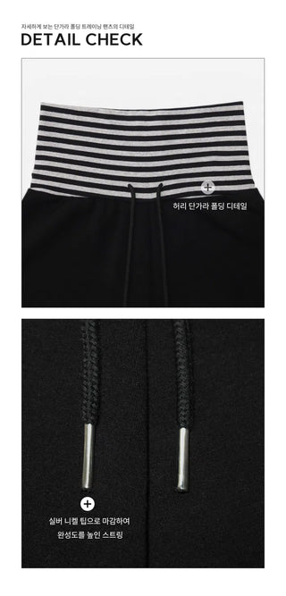 Flared vs. Wide Wrinkle-free Summer Folding Striped Training Pants - 2 colors (Delayed delivery)