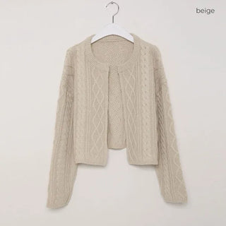 Simple Cable Cardigan
