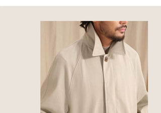 [CULTUM] Washed Cotton Balmacaan Coat