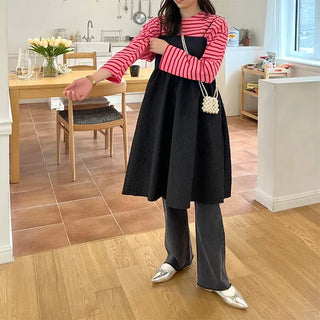 Back Point Ribbon Dress