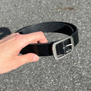 wy square buckle simple belt