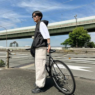 Casual nylon cargo pants