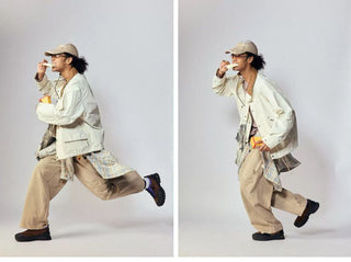 [Monterest] Corduroy Collar Multi-Pocket Field Jacket