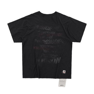 [MASONPRINCE] Cotton-Linen Graffiti Print Tank Top / Tee