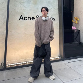 Wool round knit