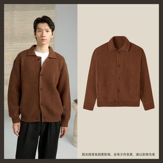 [CULTUM] Wool Collar Button Cardigan
