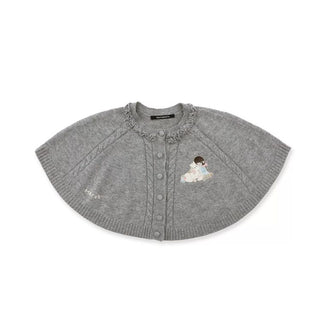 [Moromoro2] Girl & Horse Embroidered Cape  Sweater