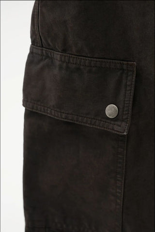 [MASONPRINCE] Washed Baggy Parachute Work Pants